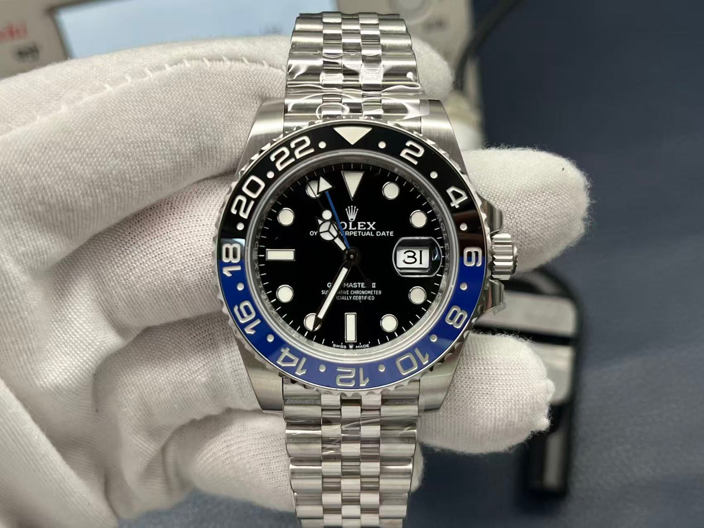 롤렉스 GMT 마스터 II 블랙 블루 워치 25